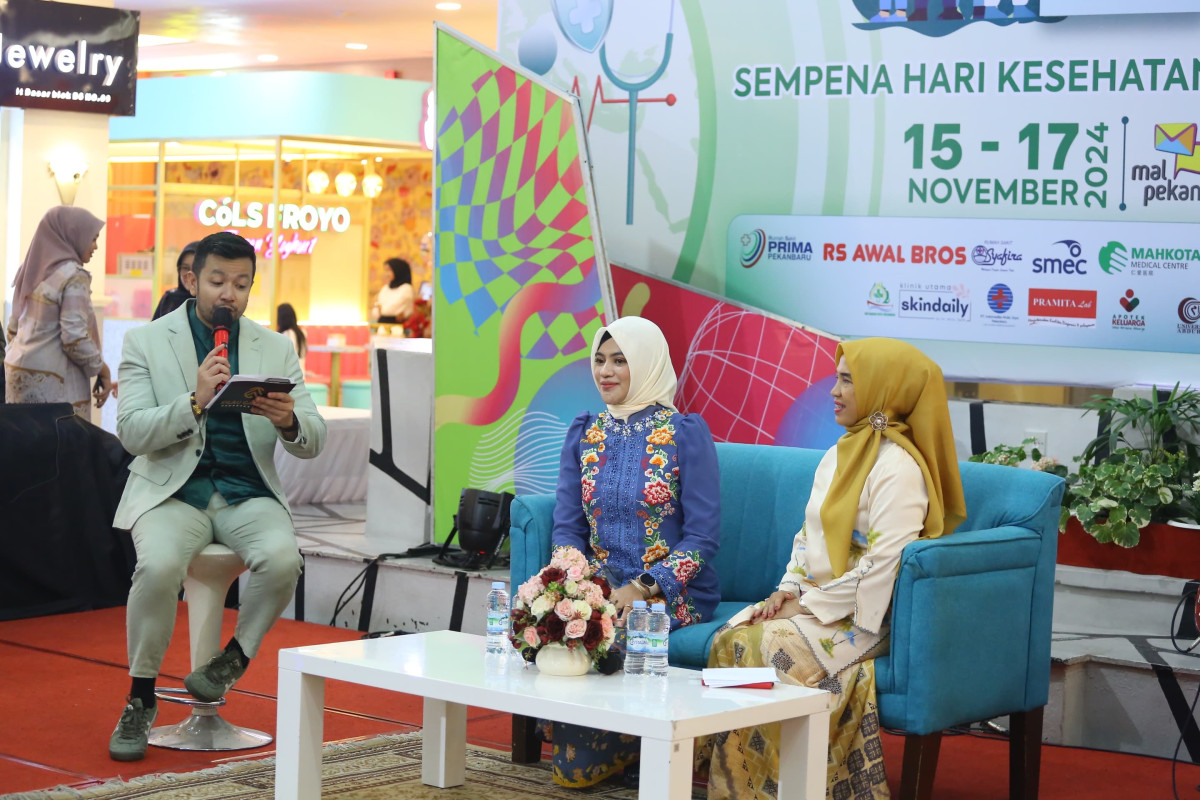 Jadi Narsum di Health Expo, Pj Ketua TP PKK Pekanbaru: Lawan Depresi dengan Saling Peduli