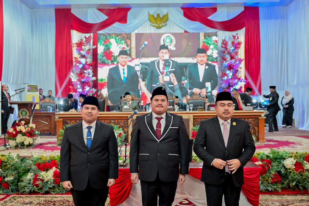 Septian dan Arsya Ditetapkan Sebagai Pimpinan Sementara DPRD Bengkalis